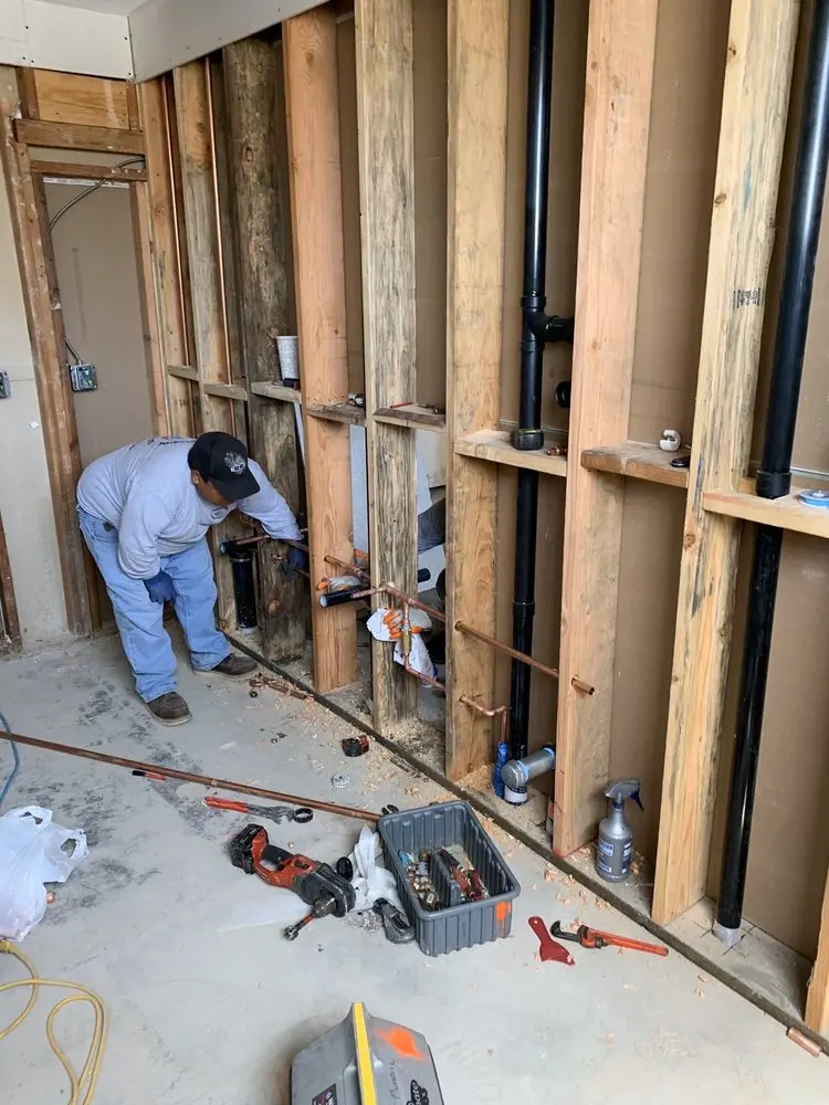 Commercial rough-in plumbing for Water Heater Replacement in Americus